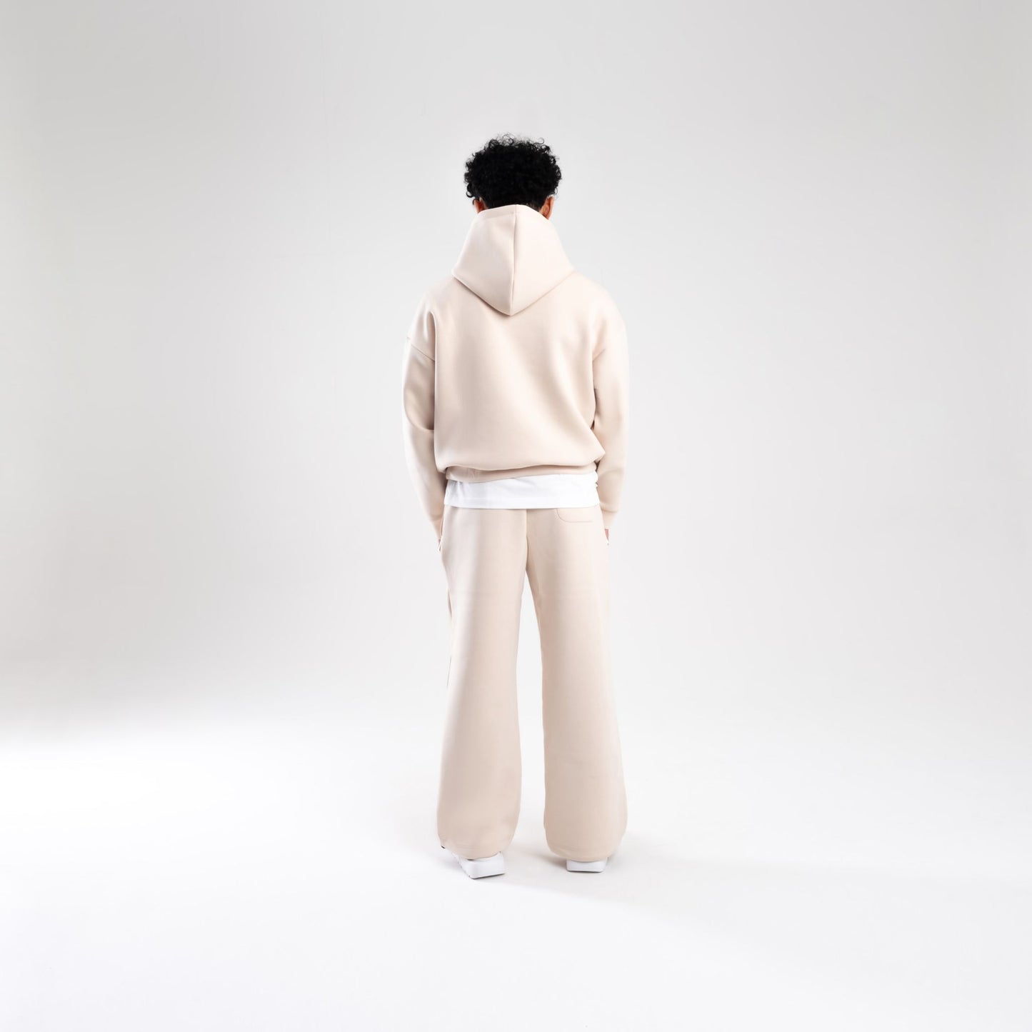 CREAM SCUBA BOXY PULLOVER HOODIE