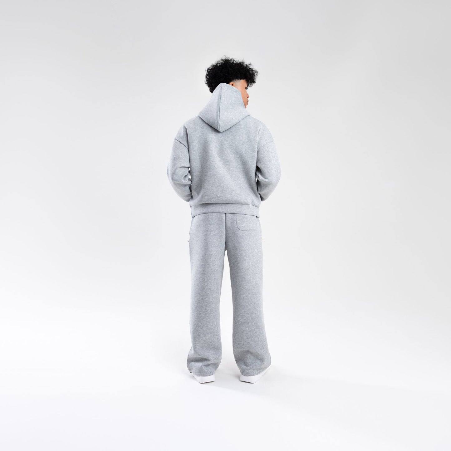GREY SCUBA BOXY PULLOVER HOODIE