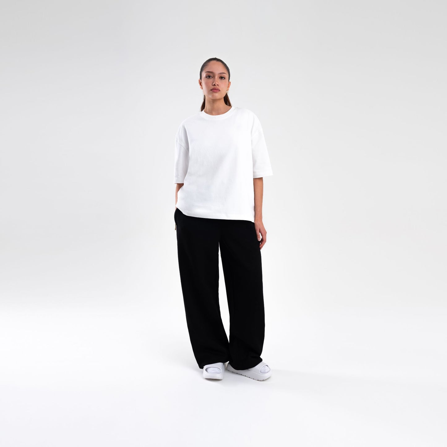 WHITE BOXY HEAVYWEIGHT T-SHIRT