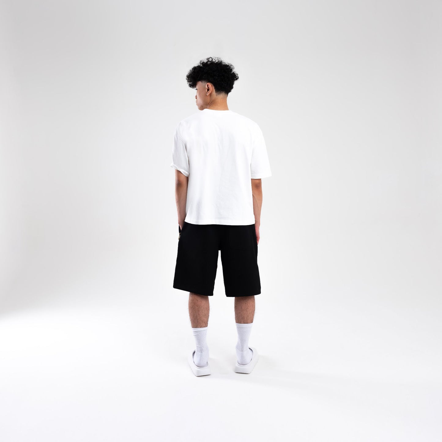 BLACK SCUBA SHORTS