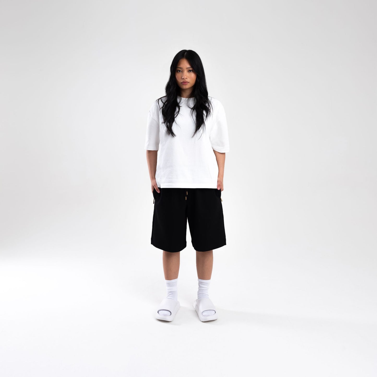 BLACK SCUBA SHORTS