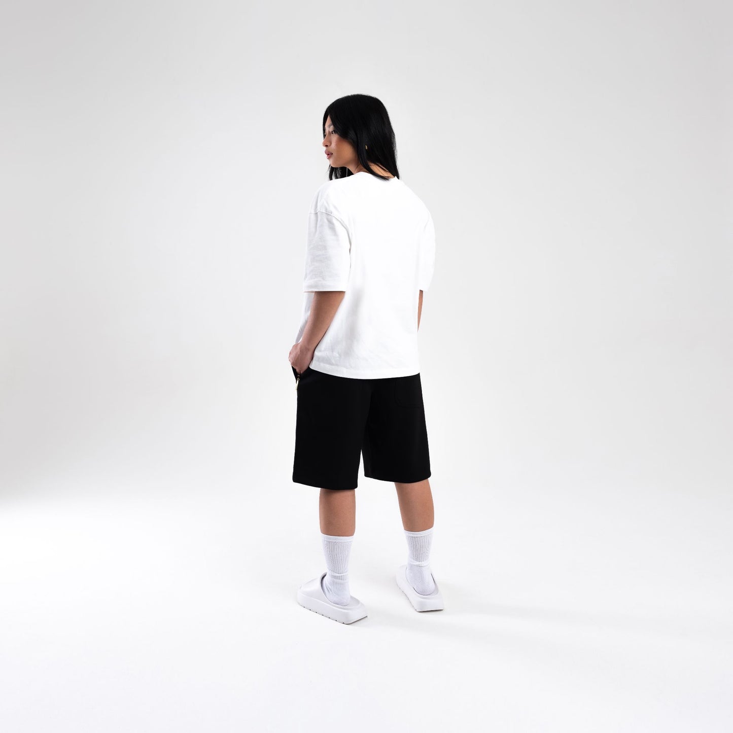 BLACK SCUBA SHORTS