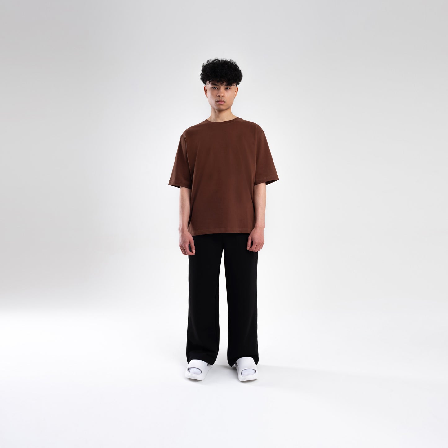 BROWN OVERSIZE HEAVWEIGHT T-SHIRT