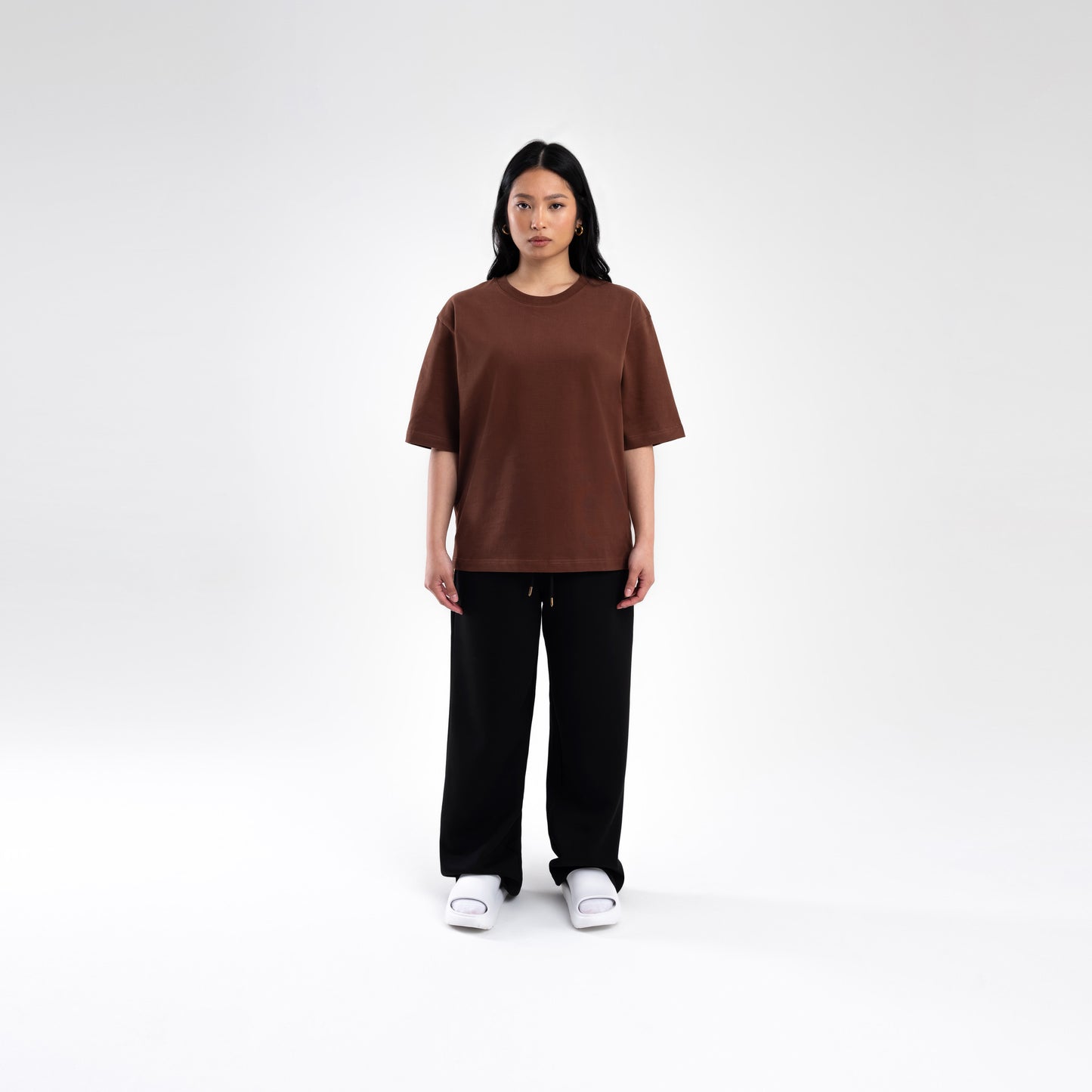 BROWN OVERSIZE HEAVWEIGHT T-SHIRT