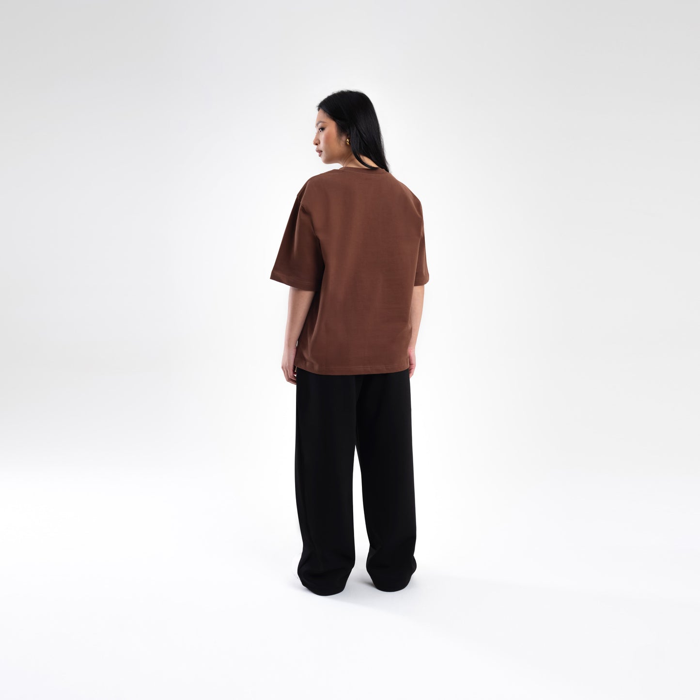 BROWN BOXY HEAVYWEIGHT T-SHIRT