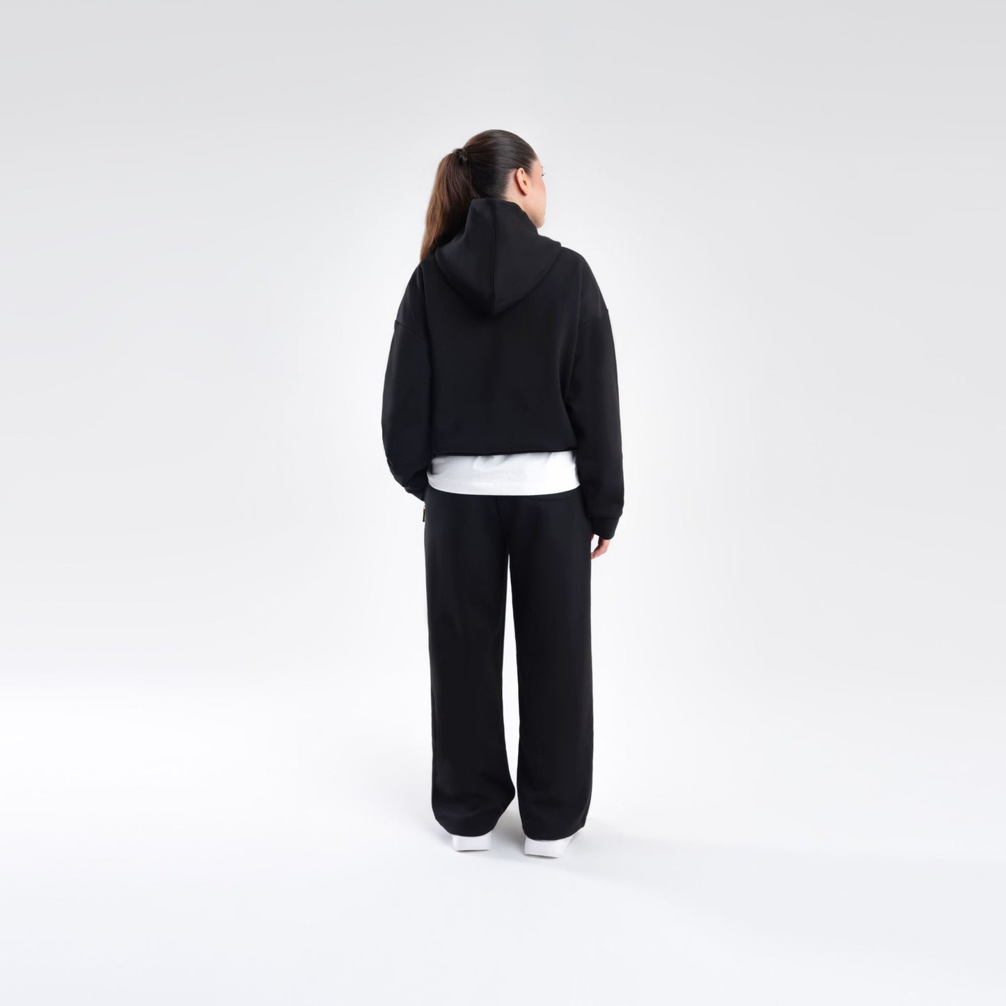 BLACK SCUBA BOXY PULLOVER HOODIE