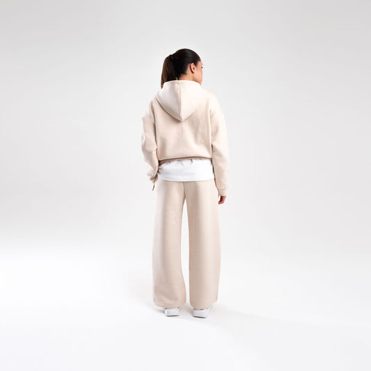 CREAM SCUBA STRAIGHT LEG JOGGER