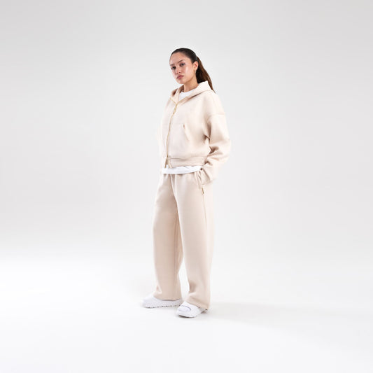 CREAM SCUBA STRAIGHT LEG JOGGER