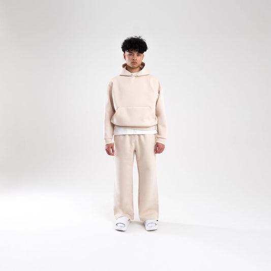 CREAM SCUBA BOXY PULLOVER HOODIE