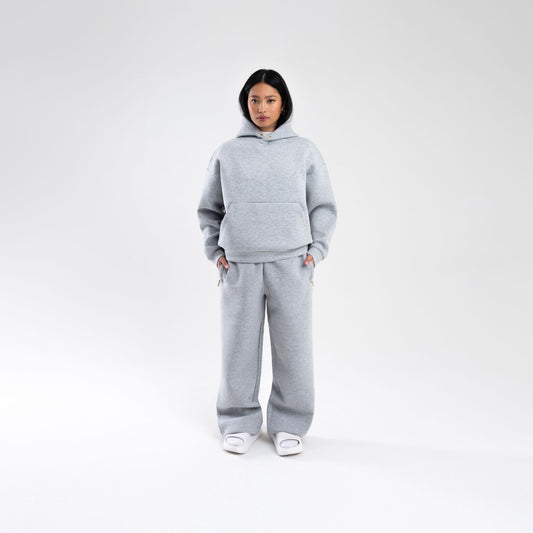 GREY SCUBA BOXY PULLOVER HOODIE