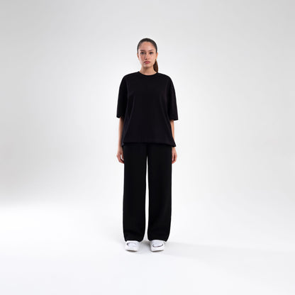 BLACK BOXY HEAVYWEIGHT T-SHIRT