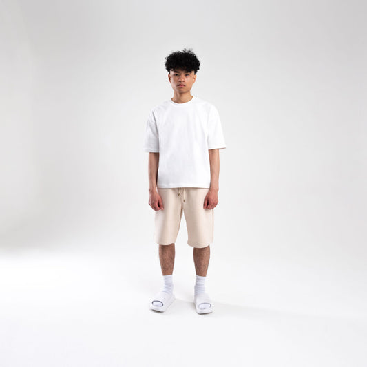 CREAM SCUBA SHORTS