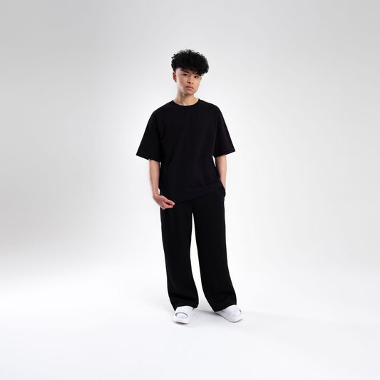 BLACK OVERSIZE HEAVWEIGHT T-SHIRT